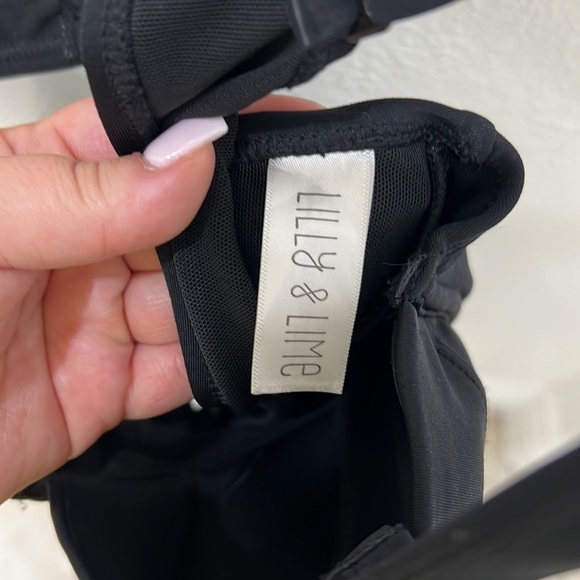 NEW Lilly and Lime Swimwear BLACK BALCONETTE ONE PIECE - Picture 9 of 14